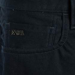 Emporio Armani Black Cotton Denim Shorts XL/Waist 38"