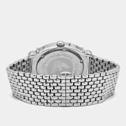 Pre Owned Emporio Armani Black Stainless Steel AR-0282 Men's Wristwatch 41 mm 