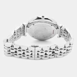 Pre Owned Emporio Armani Classic AR1676 Black Dial Stainless Steel Men's Wristwatch 40 mm