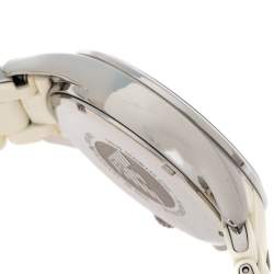 Pre Owned Emporio Armani White Stainless Steel Tazio AR5958 Men's Wristwatch 42 MM