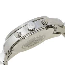 Pre Owned Emporio Armani Silver Stainless Steel Sportivo AR5958 Chronograph Men's Wristwatch 42 mm