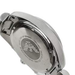 Pre Owned Emporio Armani Silver Stainless Steel Sportivo AR5958 Chronograph Men's Wristwatch 42 mm