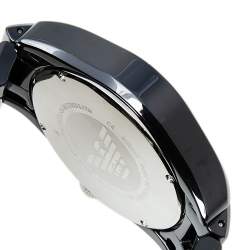 Pre Owned Emporio Armani Black Ceramic and Stainless Steel Ceramica AR1410 Men's Wristwatch 42 mm