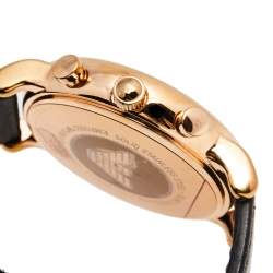 Pre Owned Emporio Armani Grey Rose Gold Plated Stainless Steel UAE National Day Edition AR80003 Men's Wristwatch 46 mm