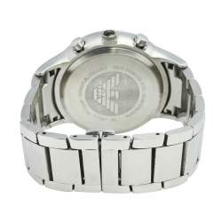 Pre Owned Emporio Armani Black Stainless Steel AR-2434 Men's Wristwatch 41 mm