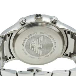 Pre Owned Emporio Armani Black Stainless Steel AR-2434 Men's Wristwatch 41 mm