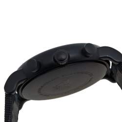 Pre Owned Emporio Armani Black PVD Coated Stainless Steel Canvas Luigi AR-1948 Men's Wristwatch 46 mm