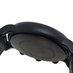 Pre Owned Emporio Armani Black PVD Coated Stainless Steel Canvas Luigi AR-1948 Men's Wristwatch 46 mm