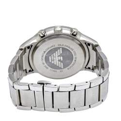 Pre Owned Emporio Armani Blue Stainless Steel AR2448 Men's Wristwatch 43 mm