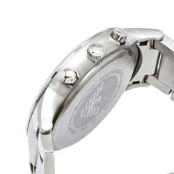 Pre Owned Emporio Armani Blue Stainless Steel AR2448 Men's Wristwatch 43 mm