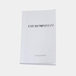 Pre Owned Emporio Armani Black PVD Coated Stainless Steel Rubber Super Meccanico AR4901 Men's Wristwatch 42 mm