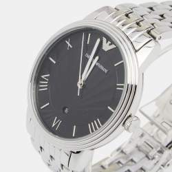 Emporio Armani Black Stainless Steel AR1614 Men's Wristwatch 41MM
