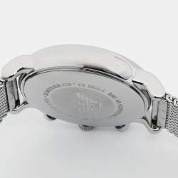 Pre Owned Emporio Armani Black Stainless Steel Classic AR1808 Men's Wristwatch 46 mm