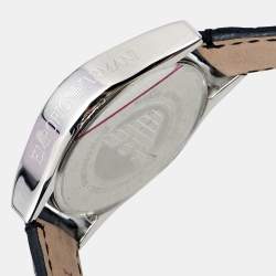 Emporio Armani Black Stainless Steel Embossed Leather Velente AR0644 Women's Wristwatch 35 mm