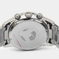 Pre Owned Emporio Armani Blue Stainless Steel AR5860 Men's Wristwatch 43 mm