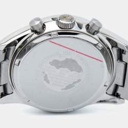 Pre Owned Emporio Armani Blue Stainless Steel AR5860 Men's Wristwatch 43 mm