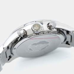 Pre Owned Emporio Armani Blue Stainless Steel AR5860 Men's Wristwatch 43 mm