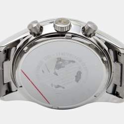 Pre Owned Emporio Armani Blue Stainless Steel AR5860 Men's Wristwatch 43 mm