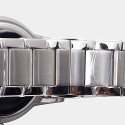 Pre Owned Emporio Armani Black Stainless Steel AR11118 Men's Wristwatch 43 mm