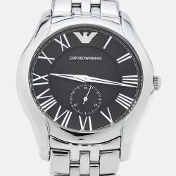 Emporio Armani Black Stainless Steel Classic AR1706 Men's Wristwatch 43 mm