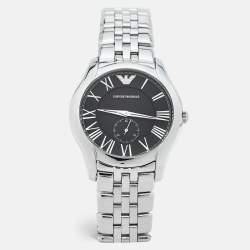 Emporio Armani Black Stainless Steel Classic AR1706 Men's Wristwatch 43 mm