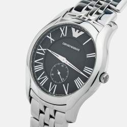 Emporio Armani Black Stainless Steel Classic AR1706 Men's Wristwatch 43 mm