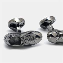 Ermenegildo Zegna 3D Sneakers Gunmetal Tone Cufflinks