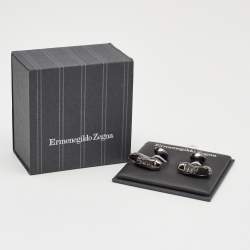 Ermenegildo Zegna 3D Sneakers Gunmetal Tone Cufflinks