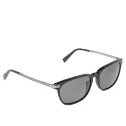 Ermenegildo Zegna Black/Silver EZ0039 Wayfarer Polarized Sunglasses