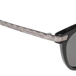 Ermenegildo Zegna Black/Silver EZ0039 Wayfarer Polarized Sunglasses