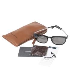 Ermenegildo Zegna Black/Silver EZ0039 Wayfarer Polarized Sunglasses