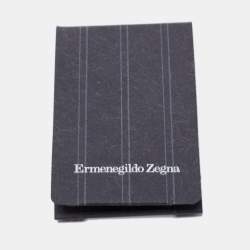 Pre Owned Ermenegildo Zegna Blue & Pink Patterned Silk Jacquard Tie