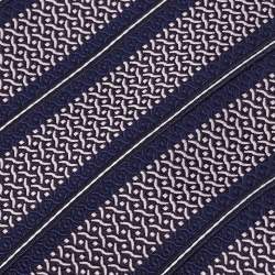 Pre Owned Ermenegildo Zegna Blue & Pink Patterned Silk Jacquard Tie