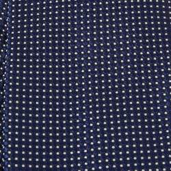 Pre Owned Ermenegildo Zegna Blue Patterned Silk Jacquard Tie