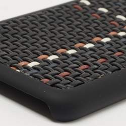 Ermenegildo Zegna Black Woven Leather iPhone 6 Cover