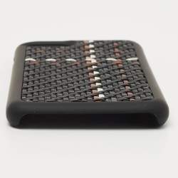 Ermenegildo Zegna Black Woven Leather iPhone 6 Cover