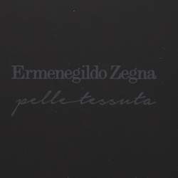 Ermenegildo Zegna Black Woven Leather iPhone 6 Cover