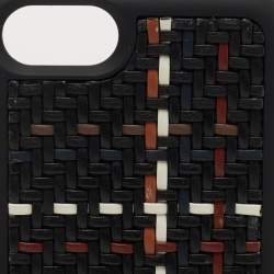 Ermenegildo Zegna Black Woven Leather iPhone 6 Cover