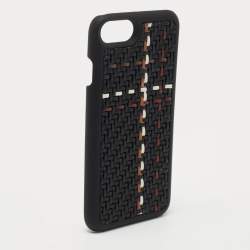 Ermenegildo Zegna Black Woven Leather iPhone 6 Cover