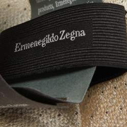 Ermenegildo Zegna Cream Polka Jacquared Silk Tie