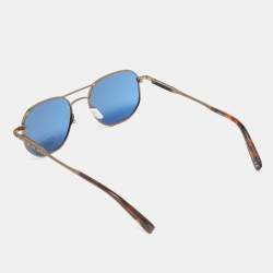 Pre Owned Ermenegildo Zegna Blue EZ0093 Aviator Sunglasses