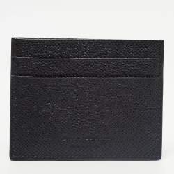 Ermenegildo Zegna Black Leather Card Holder