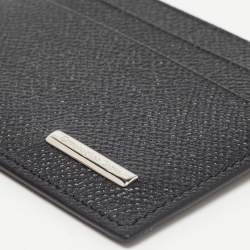 Ermenegildo Zegna Black Leather Card Holder