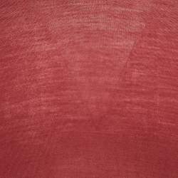 Ermenegildo Zegna Burgundy Wool Knit Crew Neck Sweater XL