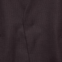 Pre Owned Ermenegildo Zegna Burgundy Plaid City Vest L