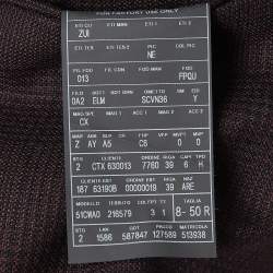 Pre Owned Ermenegildo Zegna Burgundy Plaid City Vest L