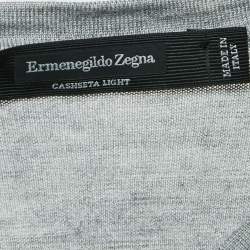 Ermenegildo Zegna Grey Cashmere Blend V-Neck Sleeveless T-Shirt XXL (IT 56)