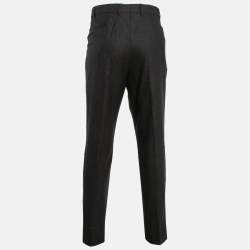 Ermenegildo Zegna Brown Wool Tapered Trousers XXL