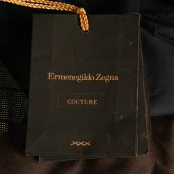 Pre Owned Ermenegildo Zegna Navy Blue Cotton Blend Couture Trousers XXL