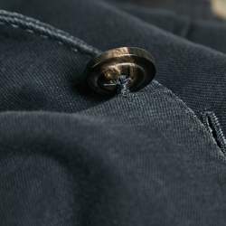 Pre Owned Ermenegildo Zegna Black Denim Single Breasted Blazer XL